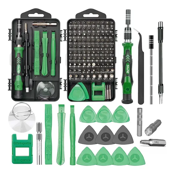 Kit Desarmadores RUTOZ 126 Piezas Torx Seguridad T6H-T10H Xbox PS4 PS5 Switch iPhone Laptop PC