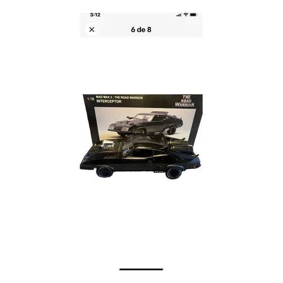 Mad Max Interceptor 2 1/18 Auto Art Negro