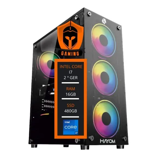 Pc Cpu Gamer Core I7 3.8ghz 16gb Ssd 480gb Fonte 650w + Wifi