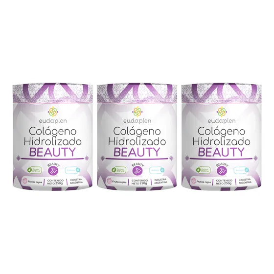 Eudaplen X3 Colágeno Hidrolizado Beauty Suplemento 250g 6c