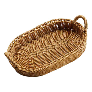 Nuevo Cesta De Mimbre, Cesta De Óvalo Con Alambre De Hierro Nuevo Cesta De Mimbre, Cesta De Óvalo Con Alambre De Hierro