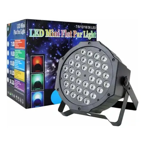 Luz Led Rítmica 36 Leds Fiestas Discotecas Dj Full Color 
