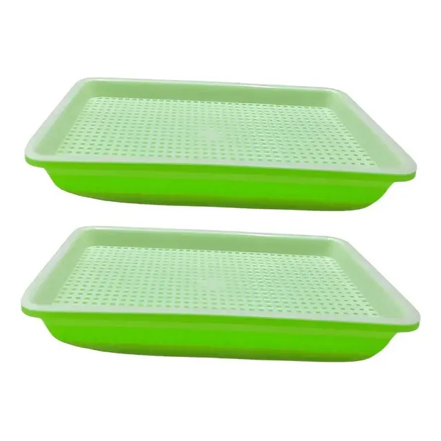 Pack X2 Bandeja Hacer Brotes Germinacion Rejilla Germinar