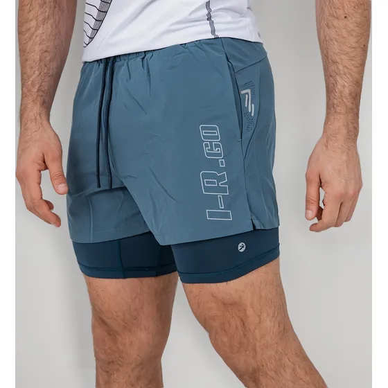 Short Con Calza Deportivo I Run Hombre Importado Premium