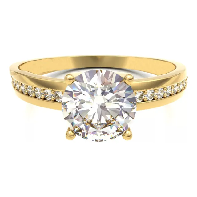 Anillo De Compromiso Oro 14k Modelo Alexa