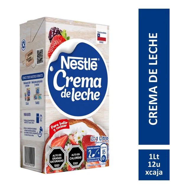 Crema De Leche Nestlé Tetra 1 L