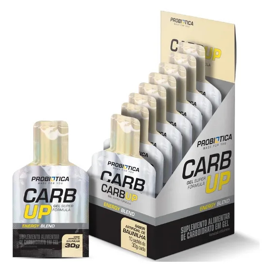 Suplemento en gel Probiótica Carb up Whey protein sabor baunilha x 30g