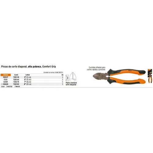 Alicate Corte Diagonal Para Electricista 5'' 1000v Truper
