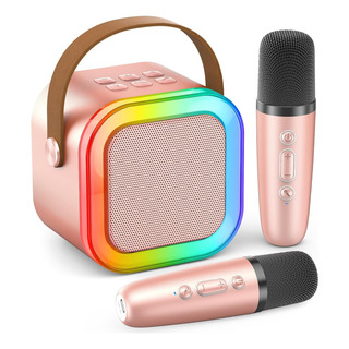 Mini Altavoz Portátil Bluetooth Karaoke Con 2 Micrófonos Mini Altavoz Portátil Bluetooth Karaoke Con 2 Micrófonos