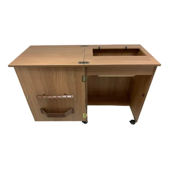 Gabinete Móvel Mesa Para Máquina De Costura Singer Antiga Cedro