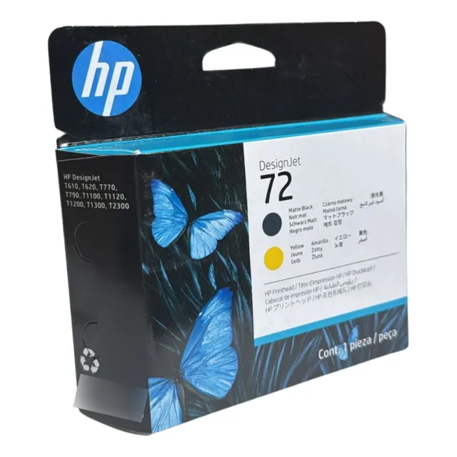 Cabezal Original Hp 72 Negro / Amarillo