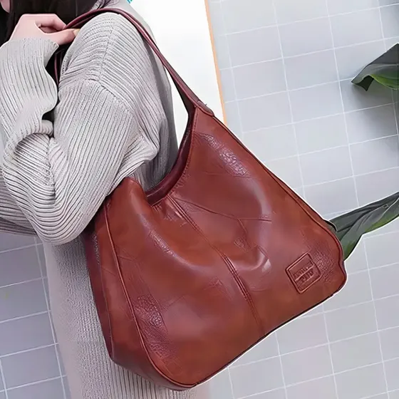 Bolso de Hombro para Mujer de Cuero PU con Gran Capacidad