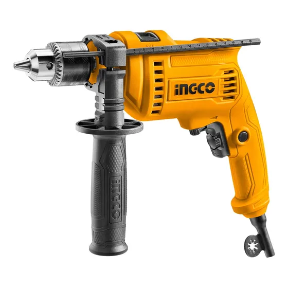 Taladro Atornillador Percutor Ingco 13mm 680w 3 En 1 C/cable Color Naranja Frecuencia 50 Hz 60 Hz