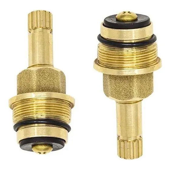 Cartucho De Vastago Arbol Para Llave Regadera Paquete 2 Pzs Acabado Brillante Color Marrón Claro