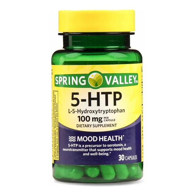 5-htp Spring Valley 100mg 30 Cápsulas Americano