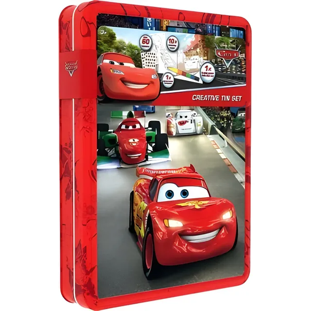 Caja Creativa De Cars Disney Set Colorear Pintar Unicos