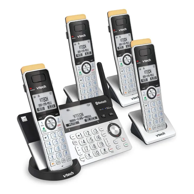Vtech Isteléfono Inalámbrico De 4 Auriculares De Largo Alcan