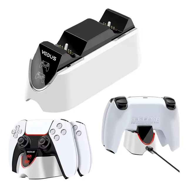 Cargador Base Estación Carga Doble Dualsense Joystick Ps5
