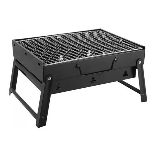 Barbacoa Parrilla Portátil A Carbón 43x29,5cm