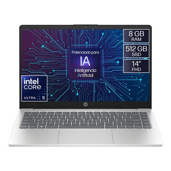 Laptop HP 14-ep1001la Intel Core Ultra 5 8GB RAM 512GB SSD 14" FHD
