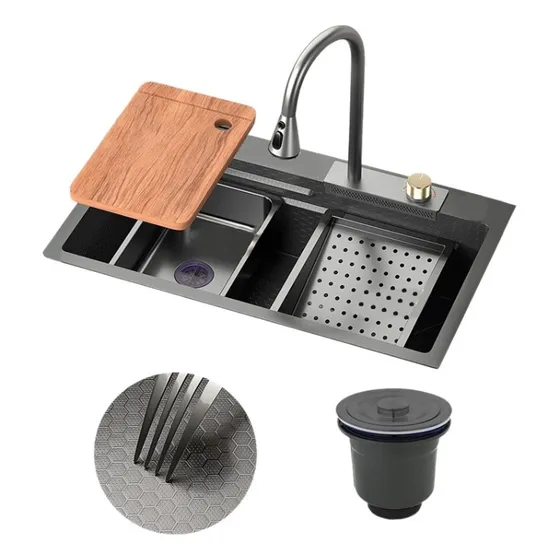 Kit Lavaplatos Tipo Panal Mas Resistente Completo Con Acces.