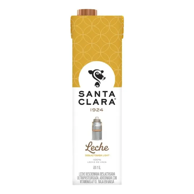 Leche Uht Santa Clara Deslactosada Light 1L