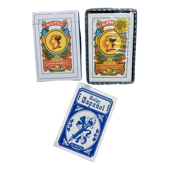 Cartas Españolas X50c 100% Plastico Premium 3 Mazos Set