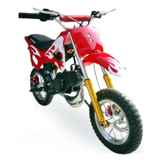 Mini Moto Cross Infantil Gasolina 2t 49cc Trilha Vermelha Cor Vermelho