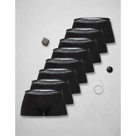 Kit Cueca Adulto Sunga Masculina Com 10 Unidades Lupo Preto Liso M