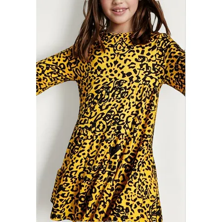 Desigual Vestido Trapecio Leopardo Niña Talla 11/12