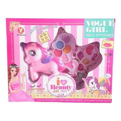 Set De Maquillaje Para Niñas Juguete Paleta De Unicornio 