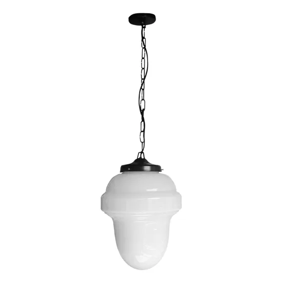 Colgante Capellón Grande Vidrio Opal Brillante 1 Luz - E27