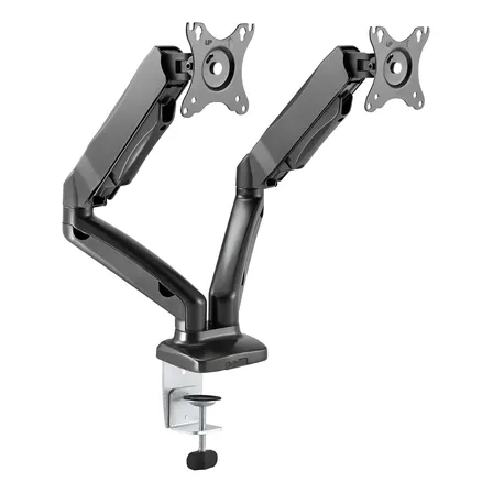 Soporte Monitor Doble Neumático Escritorio 13-27 Pulgadas