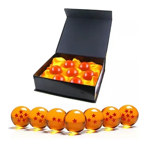 Caja De Cristal Coleccionables Goku 7 Esferas De Dragon Ball