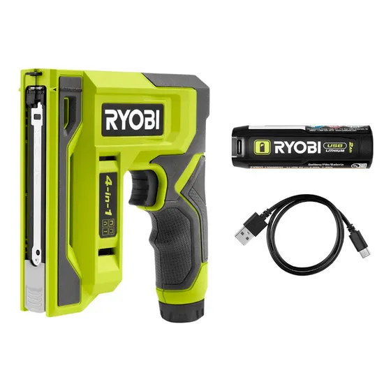Kit Clavadora Y Grapadora Inalambrica Usb Ryobi, Entrega Ya!