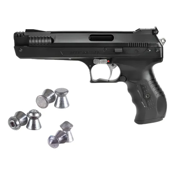 Pistola Aire Comprimido Beeman P17 Nueva Con Diabolos Gratis Negro 1143 Mm