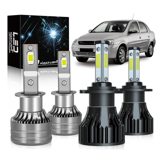 Kit De Focos Led H1 H7 Para Chevrolet Corsa 2002-2007 2008