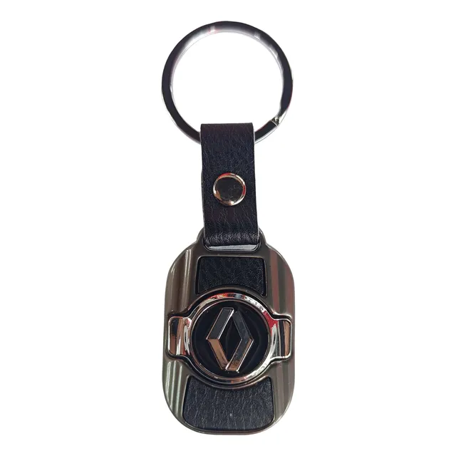 Llavero Cuadrado Logo Piel Carro Original Cuero Premium