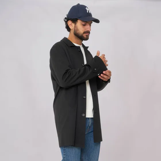 Customs Ba Piloto Bond Hombre Gabardina Impermeable 2 Bolsil