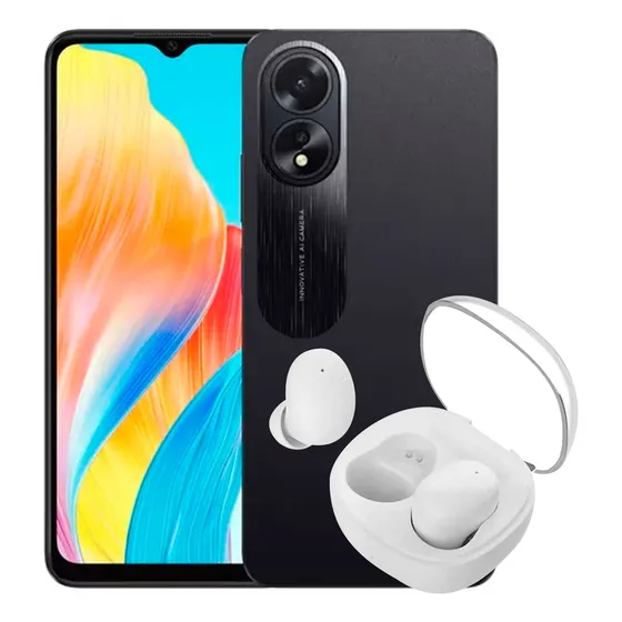 Celular Oppo A38 128 Gb / 4ram / 50mpx Color Negro + Auris