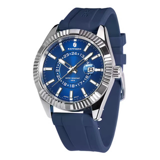 Reloj De Cuarzo Japones Sapphero So-2101 Blue Silicona Reloj De Cuarzo Japones Sapphero So-2101 Blue Silicona