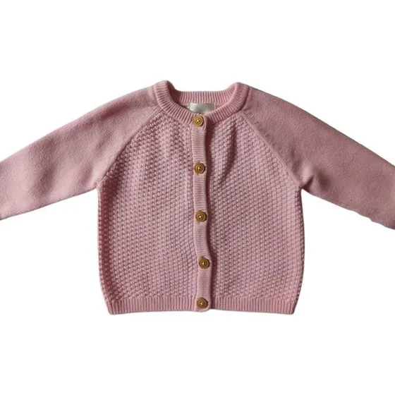 Sweater Rosado Para Bebé Niña 6-9 M. Marca: Cloud Island