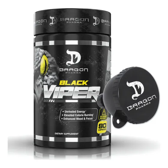 Black Viper 90 Cápsulas Quemador De Grasa - Física Sabor Sin Sabor | Cuotas sin interés