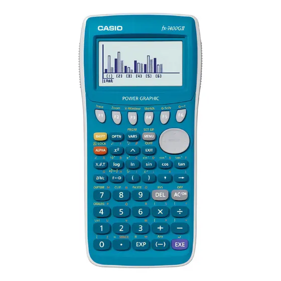 Calculadora Casio Fx-7400gii Sd Graficadora - Ditrib Oficial Color Azul