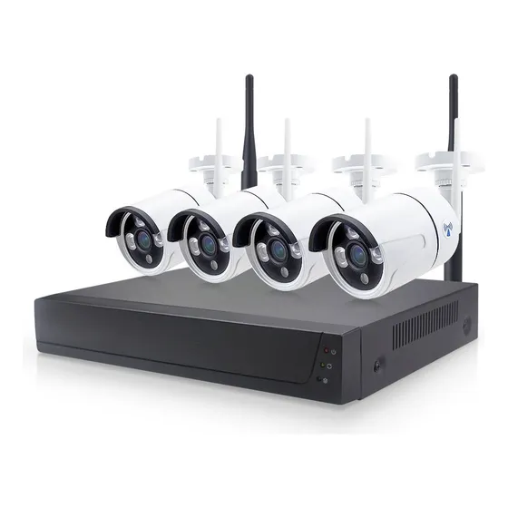 Seguridad Wifi Dvr Nvr Exterior 4 Camaras Inalambrico Tuya