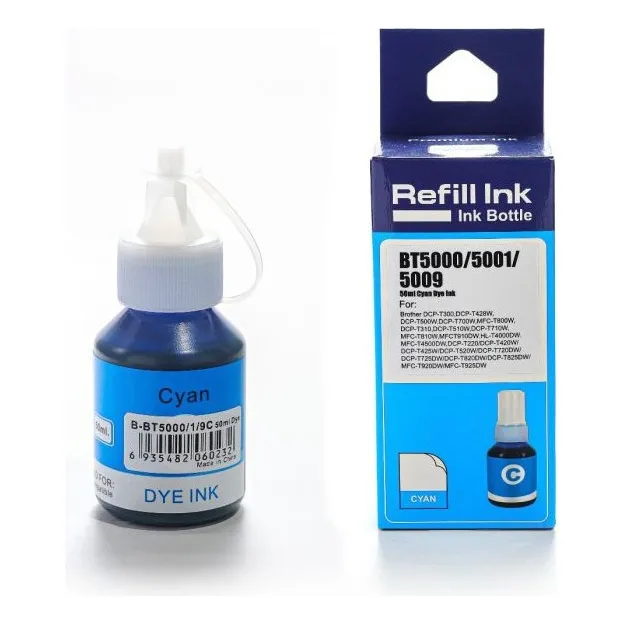 Tinta Bt5000 5001 5009c Cyan Para Brother Dcp-t300 Tinta Cian
