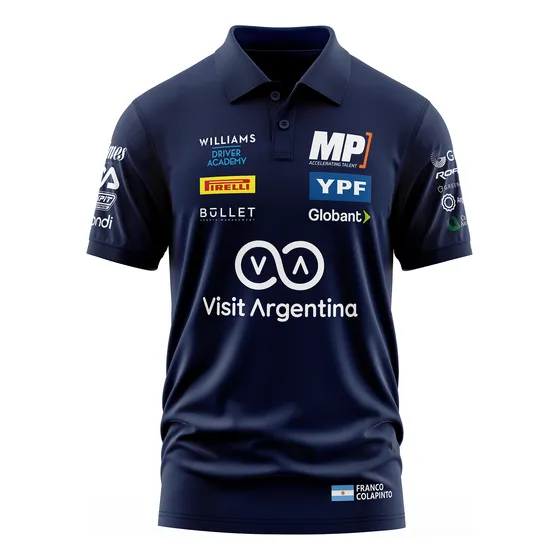 Chomba Franco Colapinto F2 Algodón Estampado Formula 1