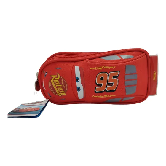 Lapicera Escolar Triple Ruz Cars Rayo Mcqueen Ruz Figura