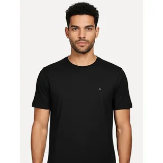 Camiseta Aramis Masculina Crewneck Basic Lisa Preta