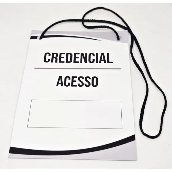 Crachá  Personalizado Glossy 260g  - Kit 50und